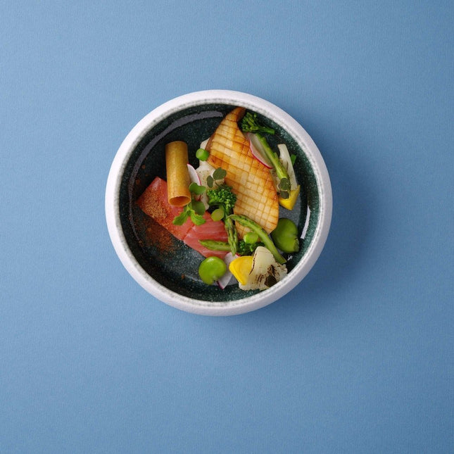 Goro Brown Green Bowl 195mm, 1000 ml - hospitality