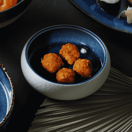 Goro White Blue Bowl 140mm - hospitality