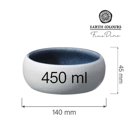 Goro White Blue Bowl 140mm - hospitality