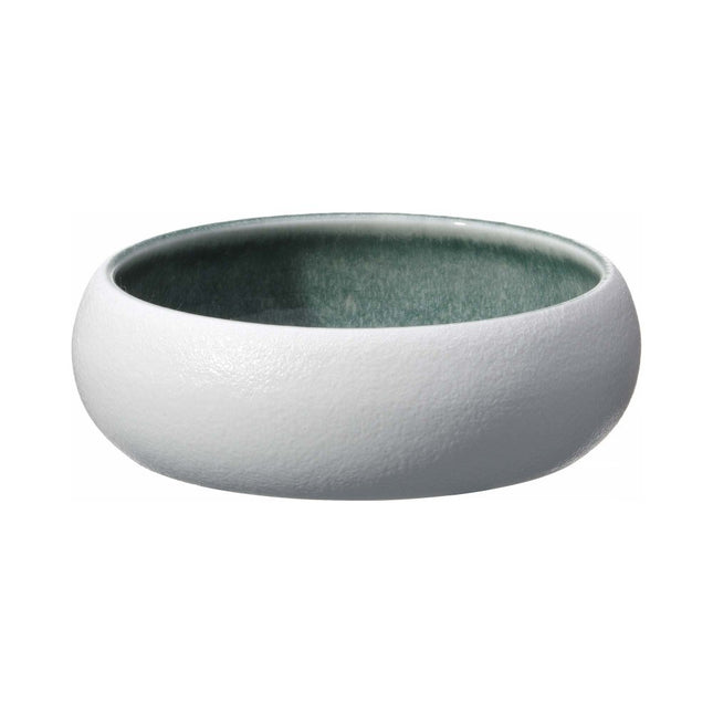 Goro White Green Bowl 165mm, 650 ml - hospitality