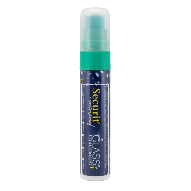 Green Securit Waterproof Chalk Markers Pack of 6 for Glass and Chalkboard - hospitality