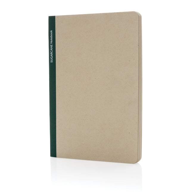 Sugarcane paper A5 Notebook pack of 25 Custom Wood Designs __label: Multibuy green-sugarcane-paper-a5-notebook-pack-of-25-53613751730519