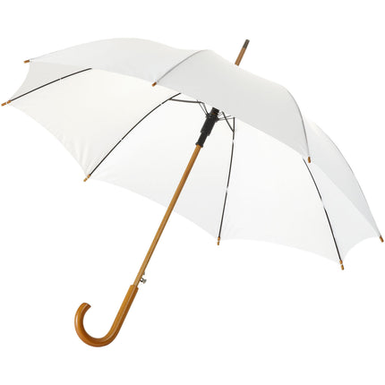 Set of 25 grey 23-inch auto-open rain umbrellas from Custom Wood Designs, featuring quick automatic opening mechanism.