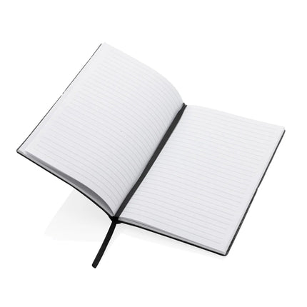 GRS certified recycled felt A5 softcover notebook - hospitality