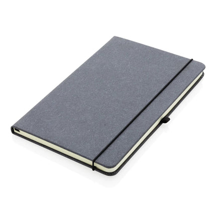 GRS Recycled leather hardcover notebook A5 - hospitality