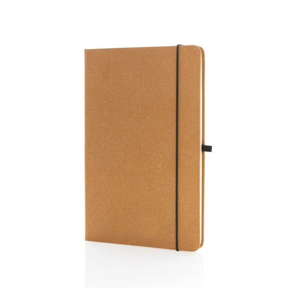 GRS Recycled leather hardcover notebook A5 - hospitality