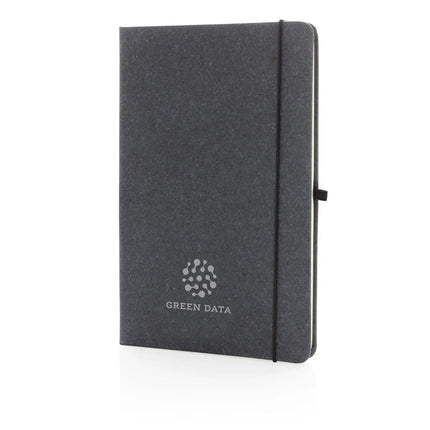 GRS Recycled leather hardcover notebook A5 - hospitality