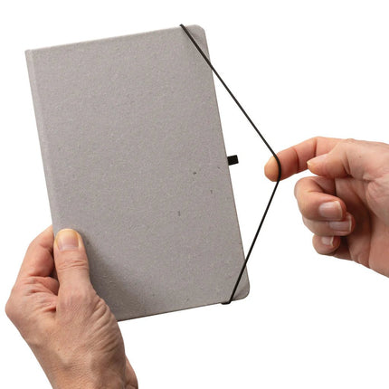 GRS Recycled leather hardcover notebook A5 - hospitality
