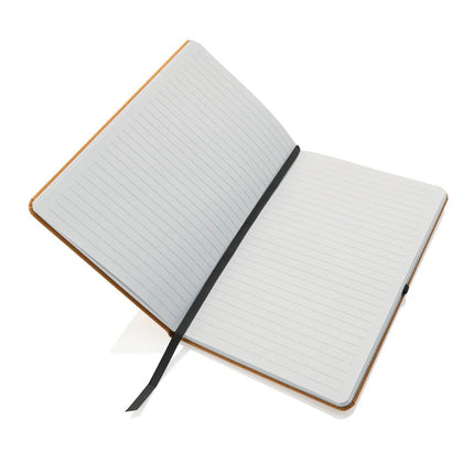 GRS Recycled leather hardcover notebook A5 - hospitality