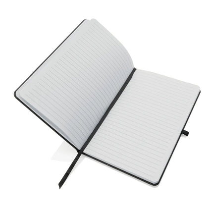 GRS Recycled leather hardcover notebook A5 - hospitality
