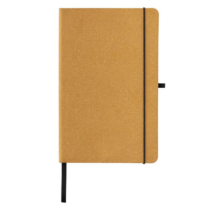GRS Recycled leather hardcover notebook A5 - hospitality