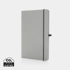 Recycled leather,Recycled paper / light grey / 21 x 13.5 x 1.5 cm