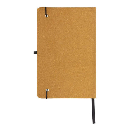 GRS Recycled leather hardcover notebook A5 - hospitality