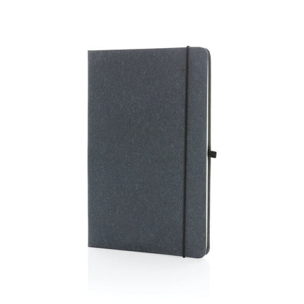 GRS Recycled leather hardcover notebook A5 - hospitality