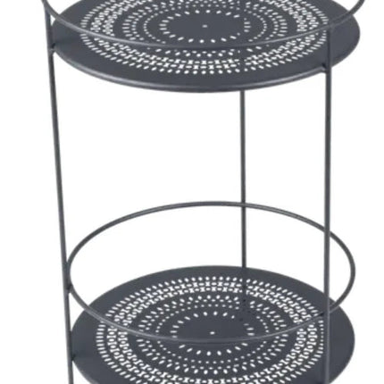 Guinguette Side Table with Perforated Double Top - hospitality