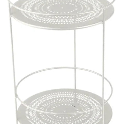 Guinguette Side Table with Perforated Double Top - hospitality