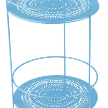 Guinguette Side Table with Perforated Double Top - hospitality
