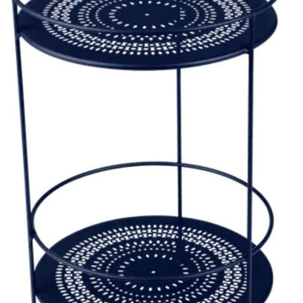 Guinguette Side Table with Perforated Double Top - hospitality