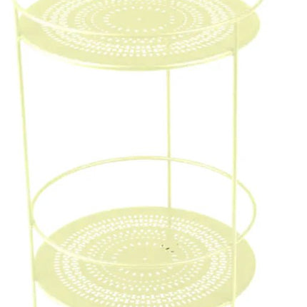Guinguette Side Table with Perforated Double Top - hospitality