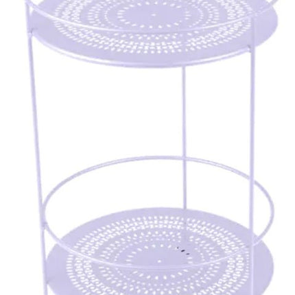 Guinguette Side Table with Perforated Double Top - hospitality