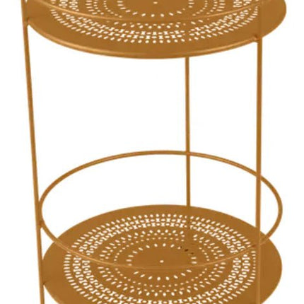Guinguette Side Table with Perforated Double Top - hospitality