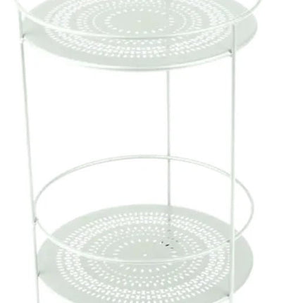 Guinguette Side Table with Perforated Double Top - hospitality