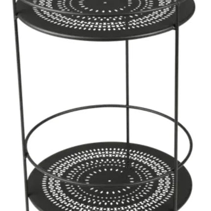 Guinguette Side Table with Perforated Double Top - hospitality