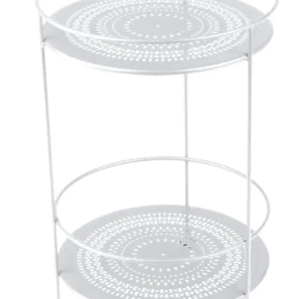 Guinguette Side Table with Perforated Double Top - hospitality