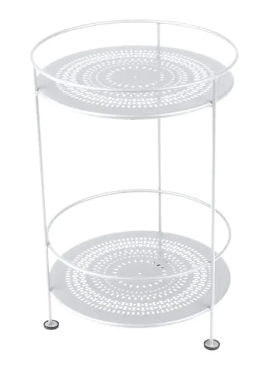 Guinguette Side Table with Perforated Double Top - hospitality