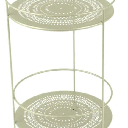 Guinguette Side Table with Perforated Double Top - hospitality