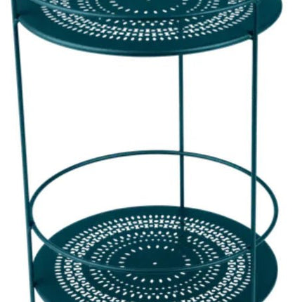 Guinguette Side Table with Perforated Double Top - hospitality
