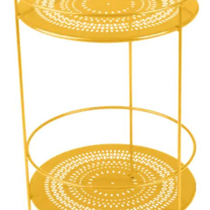 Guinguette Side Table with Perforated Double Top - hospitality
