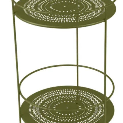 Guinguette Side Table with Perforated Double Top - hospitality