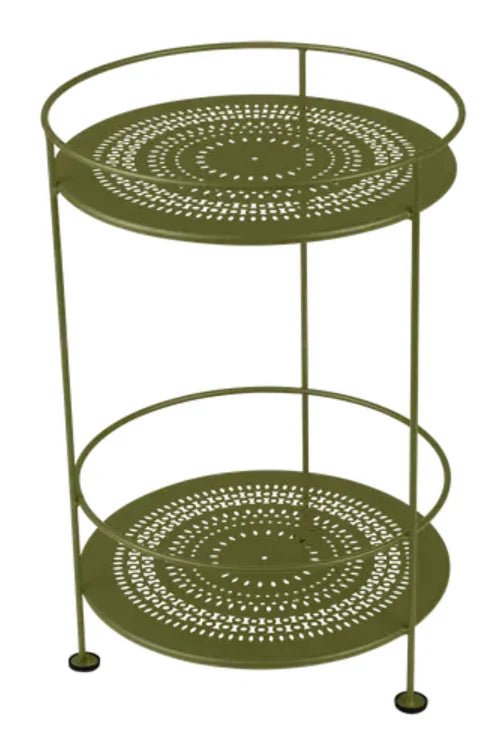 Guinguette Side Table with Perforated Double Top - hospitality