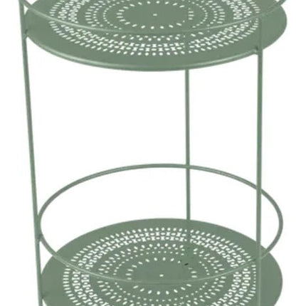 Guinguette Side Table with Perforated Double Top - hospitality