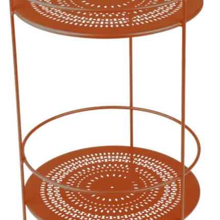 Guinguette Side Table with Perforated Double Top - hospitality