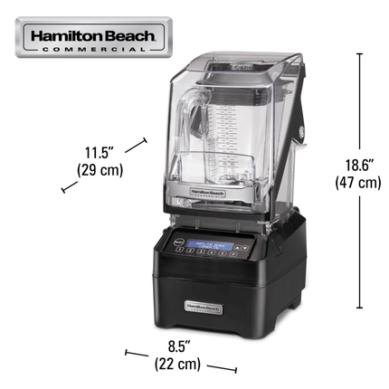 Hamilton Beach Commercial® Eclipse™ High-Performance Blender with 64oz/ 2L Wave~Action® container - HBH755R-CE Series - hospitality