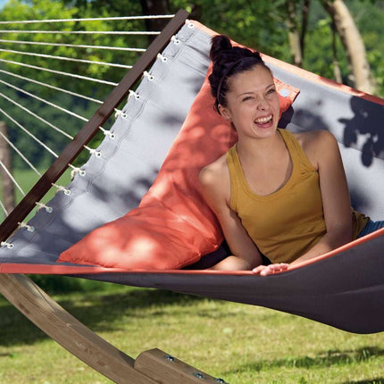 American Dream XL Hammock with Curved Apollo Wooden Stand – photo 2