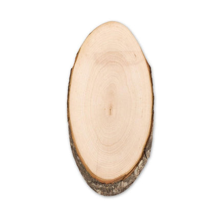 Handcrafted Oval Wooden Boards Pack 25 Collection Bark Edge - hospitality