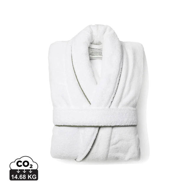 Harper Collection Bathrobe In One Hundred Percent Cotton – part of Burren White set
