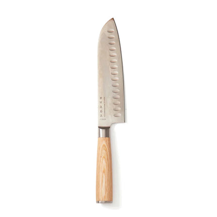 Hattasan Damascus Santoku Knife With Pakkawood Handle From The Artisan Collection - hospitality