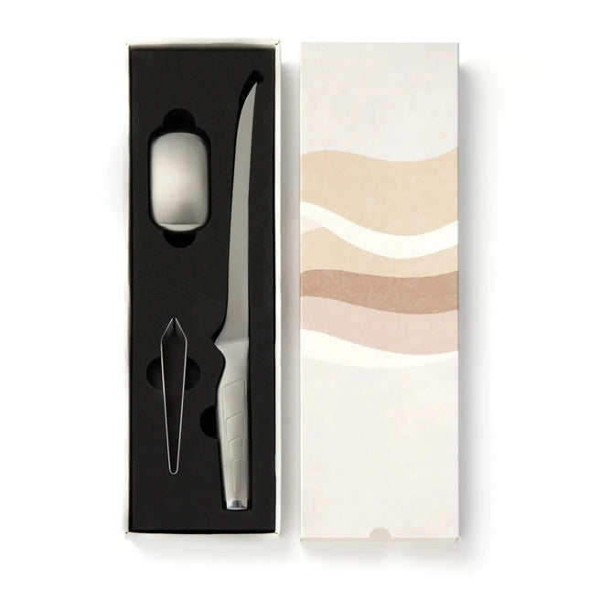 Hattasan Fillet Set From Signature Collection In Premium Japanese 420J Steel With Flexible Blade And Odor Removing Soap - hospitality