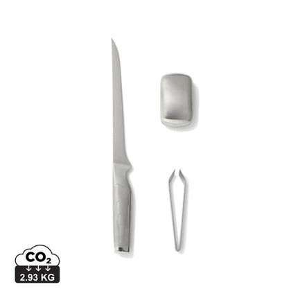 Hattasan Fillet Set From Signature Collection In Premium Japanese 420J Steel With Flexible Blade And Odor Removing Soap - hospitality