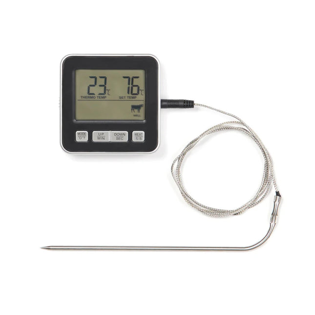 Hays Collection Thermometer In Hand Polished Steel - hospitality