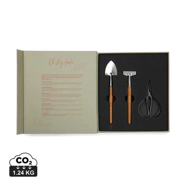 Heritage Collection Stainless Steel and Acacia Garden Set - hospitality