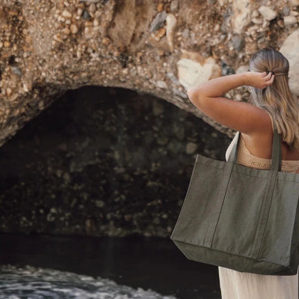 Hil AWARE Collection Recycled Canvas Maxi Tote Crafted - hospitality