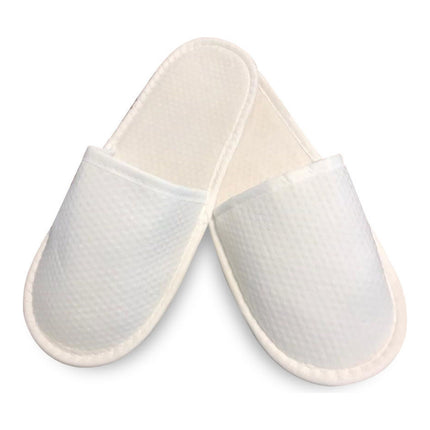 Honeycomb Waffle Hotel Slippers – Closed toe