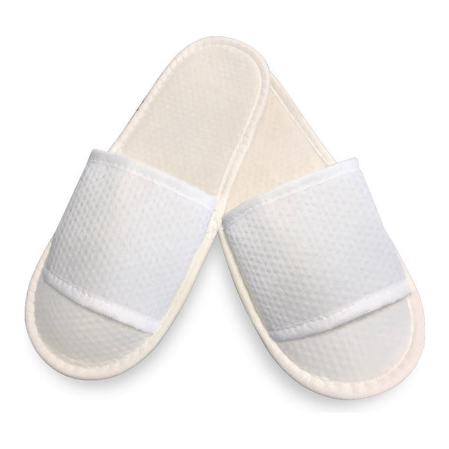 Honeycomb Waffle Hotel Slippers – Open toe