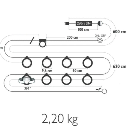 HOOPIK String Lights L1200 cm Outdoor Lighting - hospitality