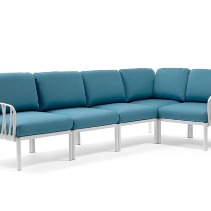 Nardi Komodo 5 Multi-Layout Outdoor Lounger sofa configuration Sunbrella cushions terrace